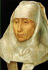Hans Memling Canvas Paintings - Portrait of an Old Woman